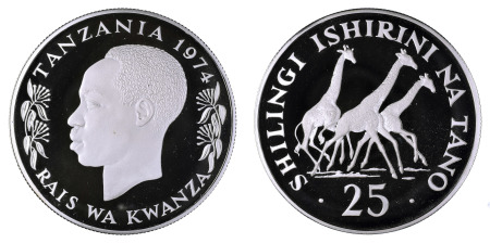 Tanzania 1974; 25 Shilingi