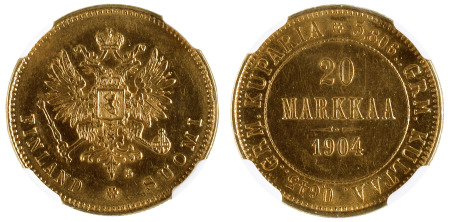Finland 1904 L Au; 20 Markkaa *MS 61*