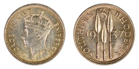 Southern Rhodesia 1937 3 Pence - UNC