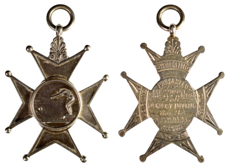 Scotland 1878 Silver 1st Prize Medal "Lorne Swimming Club"