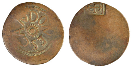 St. Eustacius Isles (Dutch Colony) counter marked token "Candones"
