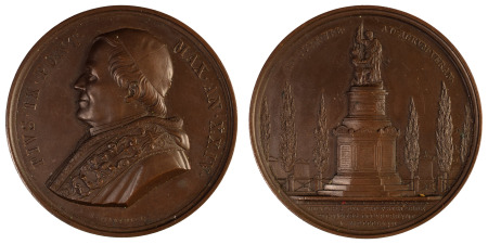 Italian States, Vatican 1867 Pius IX (Ae) Medallion