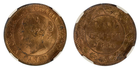 Canada 1859 Ae 1 Cent "Narrow 9"