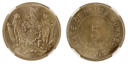 British North Borneo 1903H British North Borneo 5 Cents *MS 64*