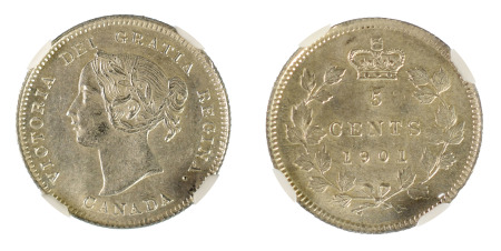 Canada 1901 5 Cents *MS 64*