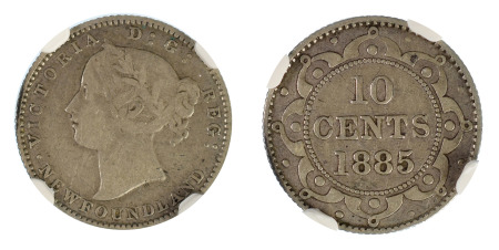 Canada 1885  / Newfoundland 10 Cents *VF 25*