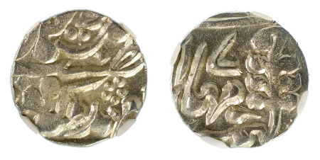 India Jaipur //17(1896) Ag 1/4 Rupee , KM 139 *MS 64*