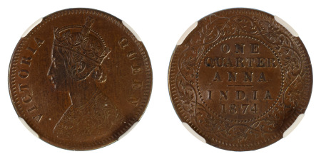 India / British 1874(C) ¼ Anna *MS 61 BN*