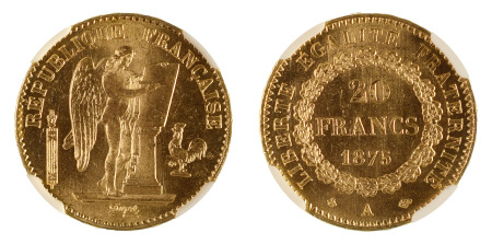 France 1875a Au 20 Francs