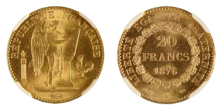 France 1876A Au 20 Francs