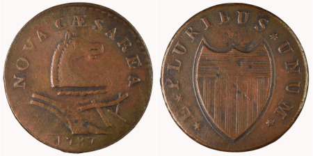 USA 1787 Colonial New Jersey Plough Cent