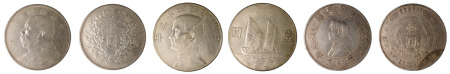 China Republic 1914, 1927 & 1934 Ag Dollars (3 X Coin lot) 