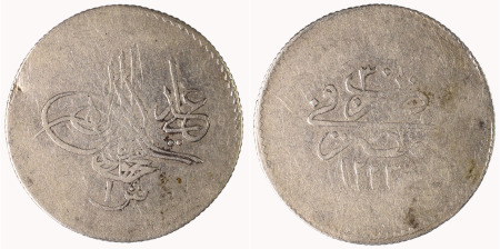 Egypt 1837 AH1223/30 Ag Qirsh, Mahmud II