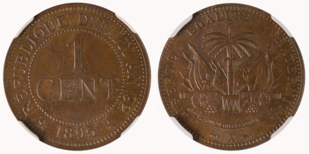 Haiti 1895A Cu 1 Centime
