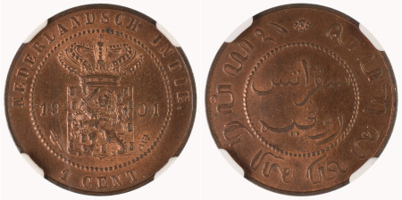 Dutch East Indies 1901 Cu 1 Cent