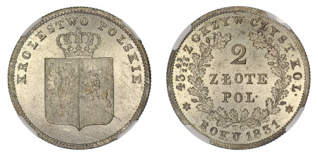 Poland 1831 KG (Ag) 2 Zlote