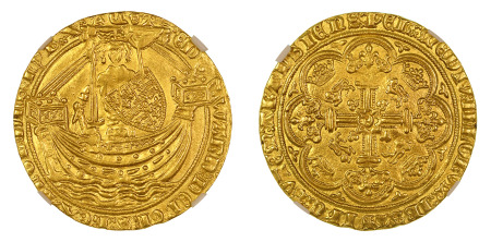 England 1356 - 61 (Au) Noble, Edward III, NGC MS 62