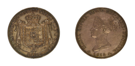 Italian States, Parma, Maria Luisa, 5 lire, 1815