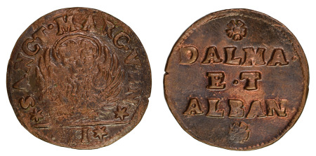 Italian States, Venice, Dalmatia & Albania 1691-1709 (Ae) Gazetta, Rare