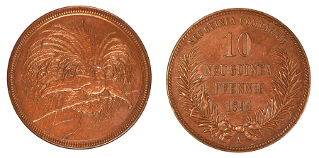 German New Guinea 1894A Cu 10 Pfennig