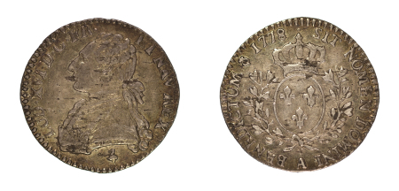 France 1778A Ag 12 Sols, Louis XVI