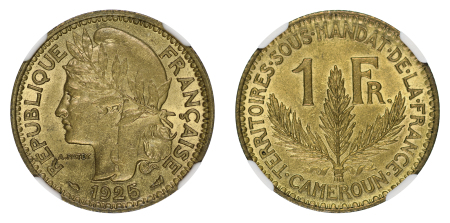 Cameroun 1925 Alu-Ae 1 Franc
