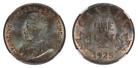 Canada 1925 Cu 1 Cent, George V