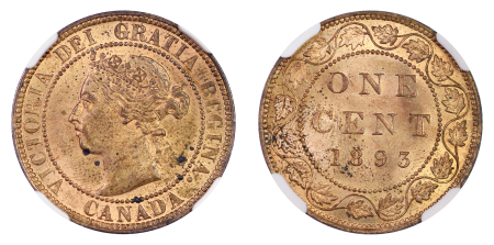 Canada 1893 Cu Cent, Victoria