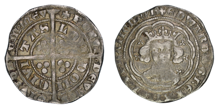 Great Britain 1327-77 Ag Groat, London (Edward III)
