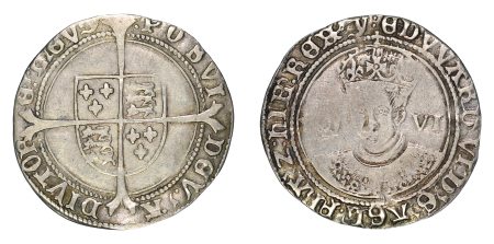 Great Britain 1547-1553 Ag Sixpence, Edward VI