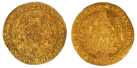 England 1584-86. Elizabeth I: (Au) Gold Sovereign. In Good very fine condition