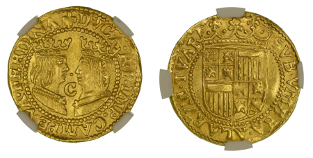 Netherlands (1590-1603) (Au) Kampen. Ducat. Graded MS 63 by NGC
