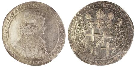 German States, Trier 1681 AL (Ag). Thaler. Graded MS 62 by NGC