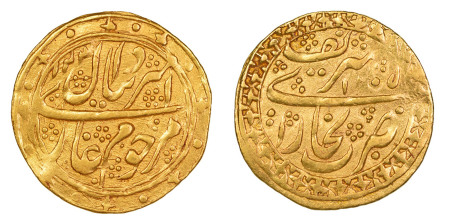 Islamic Coins, Emirate of Bukhara 1786 (Au) Tilla, Shah Murad (1785-1800). Graded AU Details by NGC
