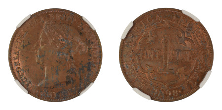 British East Africa 1898, 1 Pice. Graded MS 62 Brown by NGC - only two coins graded higher.