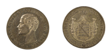 Germany, Saxe-Weimar-Eisenach 1870 A, Thaler, in EF condition