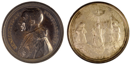 Italian States, Vatican 1920 yr.VI (Ag) Medallion "Pope Benedict XV"