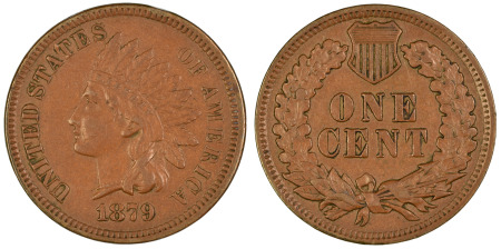 USA 1879 (Cu) Indian Cent, scarce
