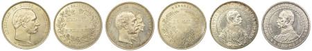 Denmark 4 coin lot of 2 Kroners, 1888CS, 1892CS, 1903 and 1906 VBP , all in UNC "62" condition