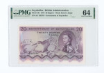 Seychelles, 1974 20 Rupees, Graded Choice Uncirculated 64 by PMG