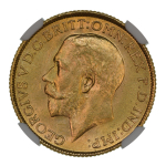 India 1918I, Sovereign. Graded MS 64 by NGC.