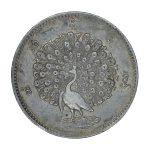 Burma CS 1214 (1852), Rupee, in AEF condition