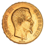 France, 1858 BB, 100 Francs (Au), Antonio Venier. Graded MS 62 by NGC