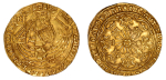  England, ND (1464-1470), Ryal (Rose Noble) (Au), Edward IV  (1464-1470). Graded MS 61 by NGC