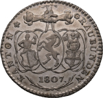 Switzerland  1807, 5 Batzen , in Extra Fine condition