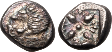 Ancient Greece Ionia 600-500 B.C., Miletos Obol.  Exceptional Quality.  AU Grade